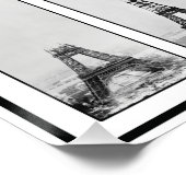 Gustav Eiffel's toren in de bouw in Parijs Poster (Hoek)