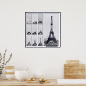 Gustav Eiffel's Tower Under Construction Poster (Keuken)