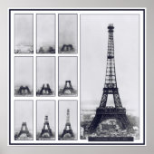 Gustav Eiffel's Tower Under Construction Poster (Voorkant)