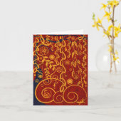 Gustav Garden Abstracte kunst Note Kaart (Gele Bloem)