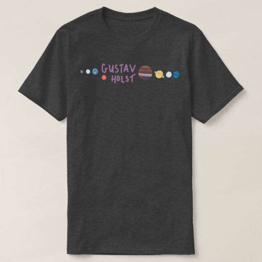 Gustav Holst de Planeten T-shirt (Design voorkant)