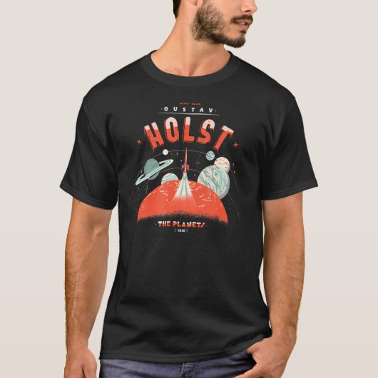 Gustav Holst klassieke muziek dirigent compositor T-shirt (Voorkant)