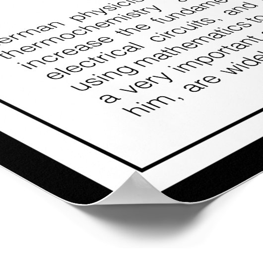 Gustav Kirchhoff Poster (Hoek)