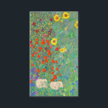 Gustav Klimt 1907, Boerderij Garden met zonnebloem Visitekaartje<br><div class="desc">Ilustradoras y pintores famosas de todos los timpos.</div>