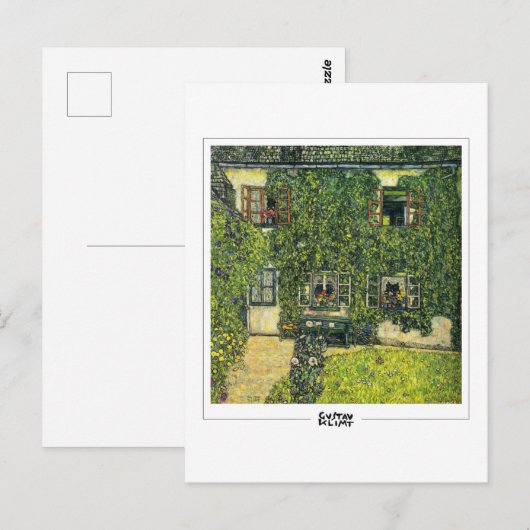 Gustav Klimt #20 - Kunstmatig Briefkaart (Voorkant / Achterkant)