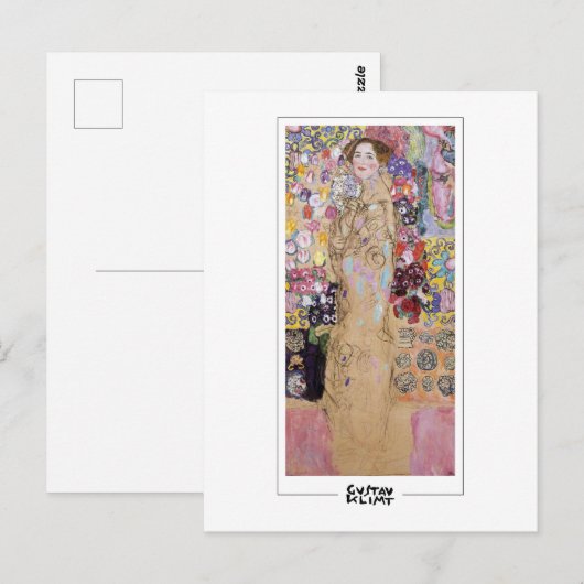 Gustav Klimt #285 - Kunstmatig Briefkaart (Voorkant / Achterkant)