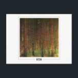 Gustav Klimt #28 - Briefkaart met fijne kunst<br><div class="desc">Gustav Klimt - Pine Forest 1901. Art & signature briefkaart #28 door The Zedign House. Ga naar https://books.zedign.com/zas/166.html voor meer afbeeldingen en design van Gustav Klimt - Schilderijen en tekeningen</div>