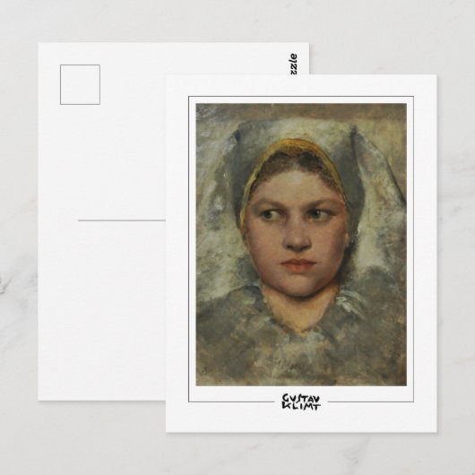 Gustav Klimt #350 - Kunstmatig Briefkaart (Voorkant / Achterkant)