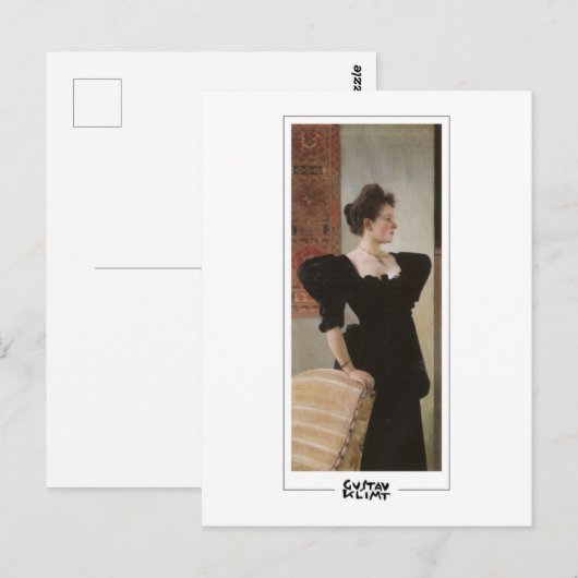 Gustav Klimt #372 - Kunstposter Briefkaart (Voorkant / Achterkant)