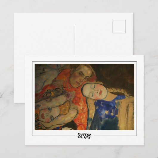 Gustav Klimt #42 - Kunstmatig Briefkaart (Voorkant / Achterkant)