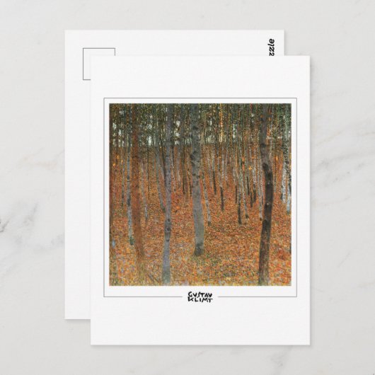 Gustav Klimt #467 - Kunstmatig Briefkaart (Voorkant / Achterkant)