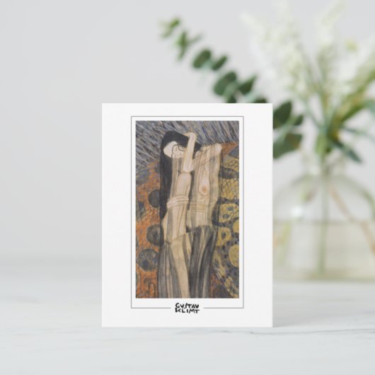 Gustav Klimt #491 - Kunstmatig Briefkaart (Staand voorkant)