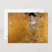 Gustav Klimt, Adele, Art nouveau, deco, goud, schi Briefkaart (Voorkant / Achterkant)