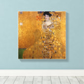 Gustav Klimt, Adele, Art nouveau, deco, goud, schi Canvas Afdruk (Insitu (Houten vloer))