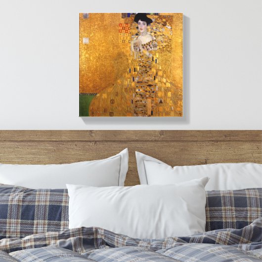 Gustav Klimt, Adele, Art nouveau, deco, goud, schi Canvas Afdruk (Insitu (Slaapkamer))