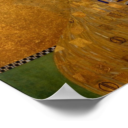 Gustav Klimt, Adele Bloch-Bauer (1907) Poster (Hoek)