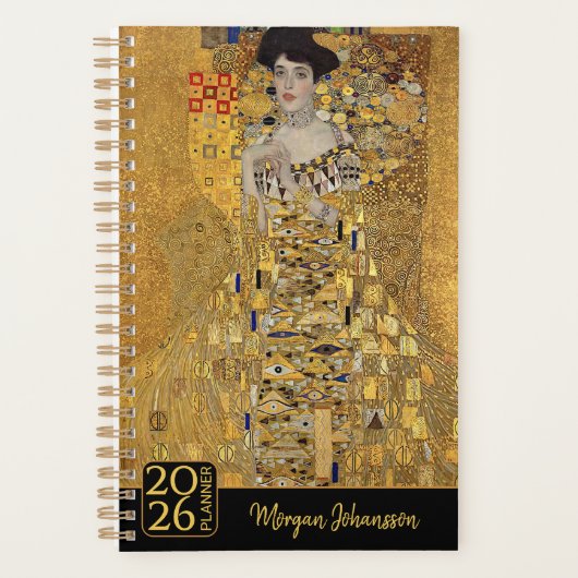 Gustav Klimt – Adele Bloch-Bauer – Aangepaste teks Planner (Voorkant)