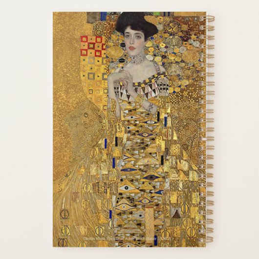 Gustav Klimt – Adele Bloch-Bauer – Aangepaste teks Planner (Achterkant)