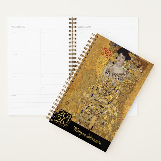 Gustav Klimt – Adele Bloch-Bauer – Aangepaste teks Planner (Display)