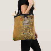Gustav Klimt – Adele Bloch-Bauer – Aangepaste teks Tote Bag (Dichtbij)