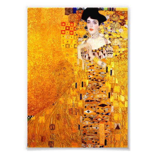 Gustav Klimt Adele Bloch-Bauer  Art Nouveau Foto Afdruk (Voorkant)