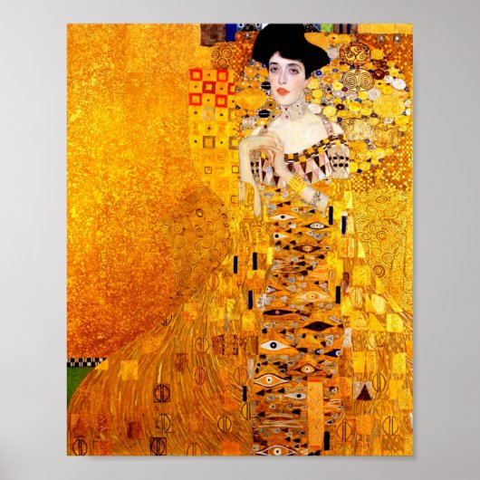 Gustav Klimt Adele Bloch-Bauer  Art Nouveau Poster (Voorkant)