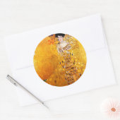Gustav Klimt Adele Bloch-Bauer  Art Nouveau Ronde Sticker (Envelop)