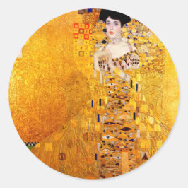 Gustav Klimt Adele Bloch-Bauer Art Nouveau Ronde Sticker