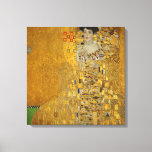 Gustav Klimt - Adele Bloch-Bauer I Canvas Afdruk<br><div class="desc">Adele Bloch-Bauer I van Gustav Klimt. Een prachtig schilderij van een mooie vrouw met een mooie glimlach. Gepild in gouden kleuren met artistieke waarden van de nieuwe kunst. Beschikbaar op veel verschillende cadeauideeën en prachtige producten voor kunstliefhebbers. Bekijk onze winkel voor verwante producten met deze illustratie en ontdek ook andere...</div>