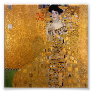 Gustav Klimt - Adele Bloch-Bauer I. Foto Afdruk