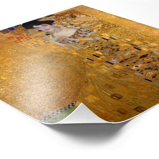 Gustav Klimt - Adele Bloch-Bauer I. Foto Afdruk (Hoek)