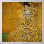 Gustav Klimt - Adele Bloch-Bauer I Poster<br><div class="desc">Adele Bloch-Bauer I van Gustav Klimt. Een prachtig schilderij van een mooie vrouw met een mooie glimlach. Gepild in gouden kleuren met artistieke waarden van de nieuwe kunst. Beschikbaar op veel verschillende cadeauideeën en prachtige producten voor kunstliefhebbers. Bekijk onze winkel voor verwante producten met deze illustratie en ontdek ook andere...</div>