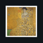 Gustav Klimt - Adele Bloch-Bauer I Servet<br><div class="desc">Adele Bloch-Bauer I van Gustav Klimt. Een prachtig schilderij van een mooie vrouw met een mooie glimlach. Gepild in gouden kleuren met artistieke waarden van de nieuwe kunst. Beschikbaar op veel verschillende cadeauideeën en prachtige producten voor kunstliefhebbers. Bekijk onze winkel voor verwante producten met deze illustratie en ontdek ook andere...</div>