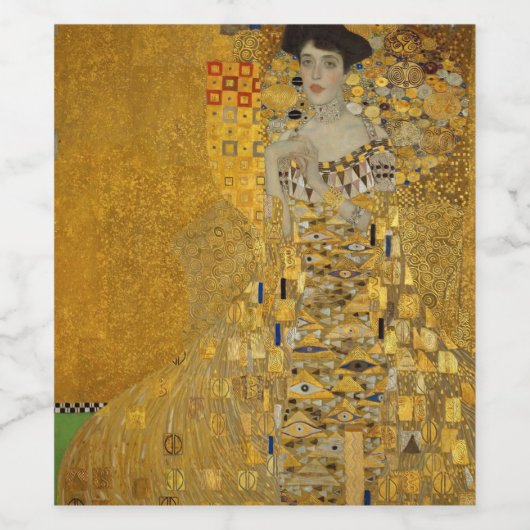 Gustav Klimt - Adele Bloch-Bauer I Wijn Etiket (Enkel label)
