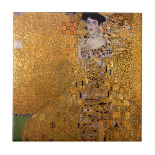 Gustav Klimt // Adele Bloch-Bauer's portret. Tegeltje (Voorkant)