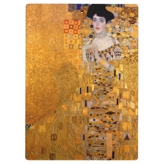 Gustav Klimt Adele Portrait Klembord (Achterkant)