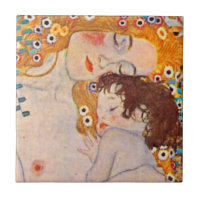 Gustav Klimt Ages of Woman  Ceramic Tegel
