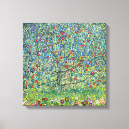 Gustav Klimt - Appelboom Canvas Afdruk