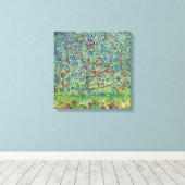 Gustav Klimt - Appelboom Canvas Afdruk (Insitu (Houten vloer))