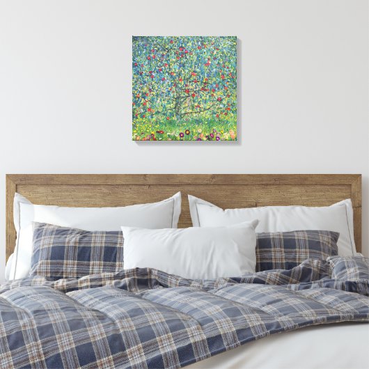 Gustav Klimt - Appelboom Canvas Afdruk (Insitu (Slaapkamer))