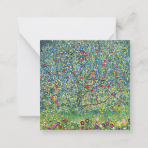 Gustav Klimt - Appelboom Notitiekaartje