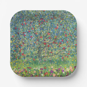 Gustav Klimt - Appelboom Papieren Bordje