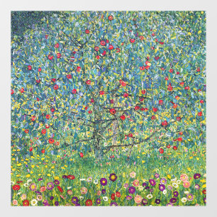 Gustav Klimt - Appelboom Raamsticker