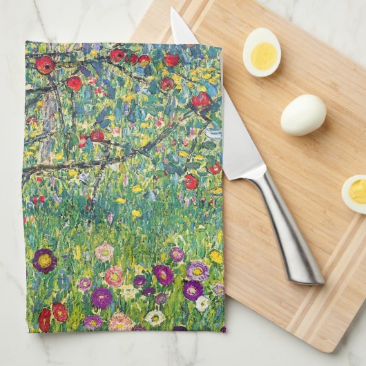 Gustav Klimt - Appelboom Theedoek (Quarter Fold)