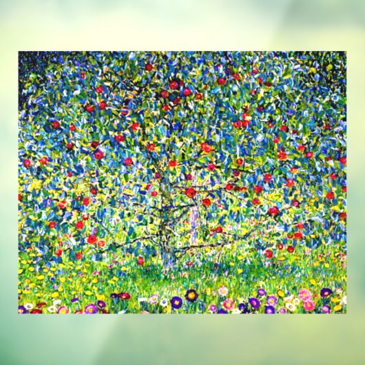 Gustav Klimt Apple-structuur geüpschaald Raamsticker (Vel 3)