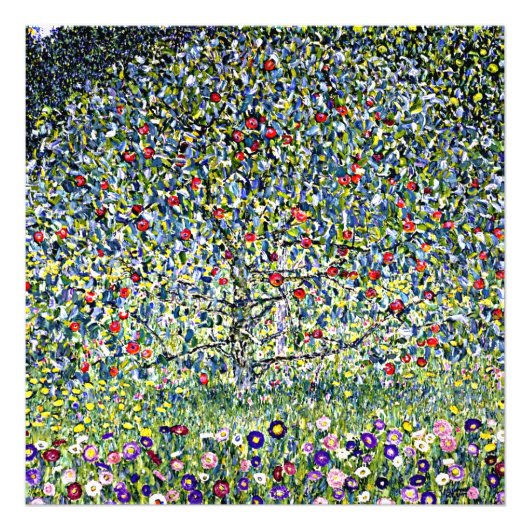 Gustav Klimt - Apple Tree, 1 Foto Afdruk (Voorkant)