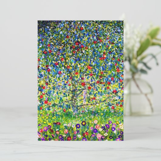 Gustav Klimt Apple Tree Aankondiging (Staand voorkant)