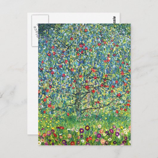 Gustav Klimt: Apple Tree Briefkaart (Voorkant / Achterkant)