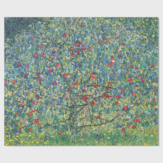 Gustav Klimt - Apple Tree Cadeaupapier (Vlak)