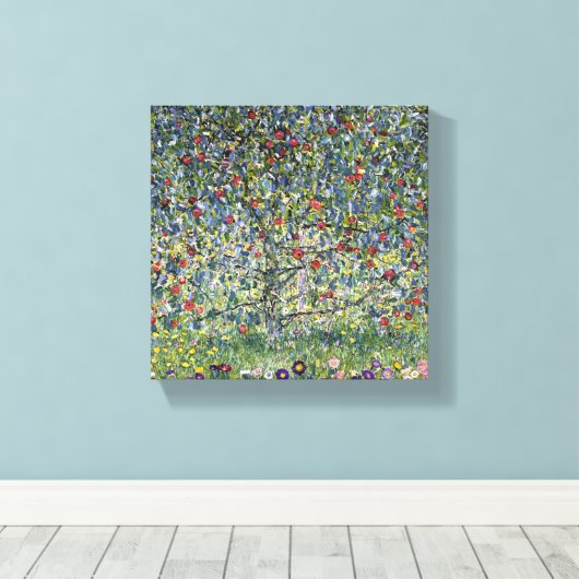 Gustav Klimt Apple Tree Canvas Afdruk (Insitu (Houten vloer))